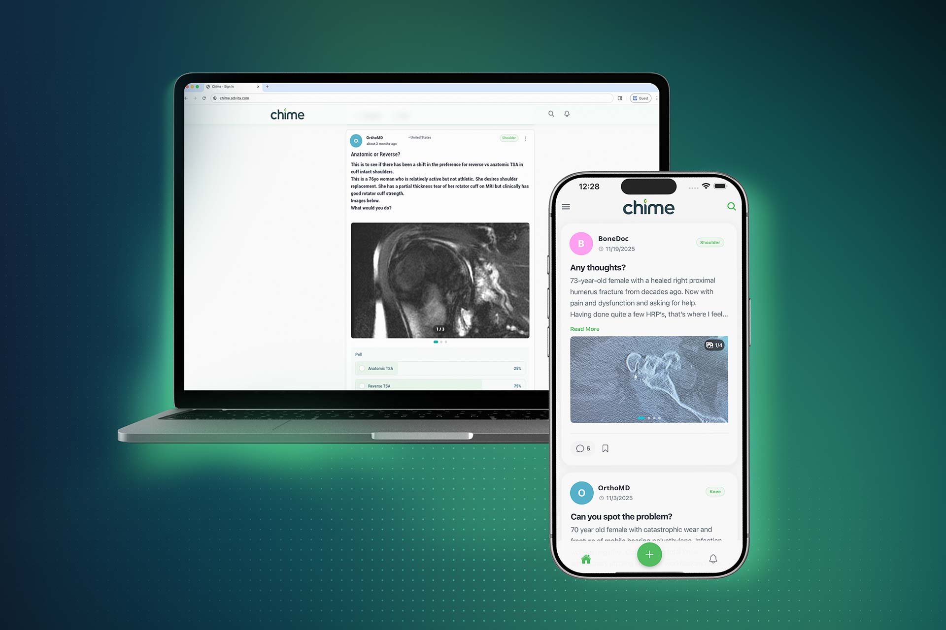 Advita Ortho Chime Surgeon Clinical Exchange Application
